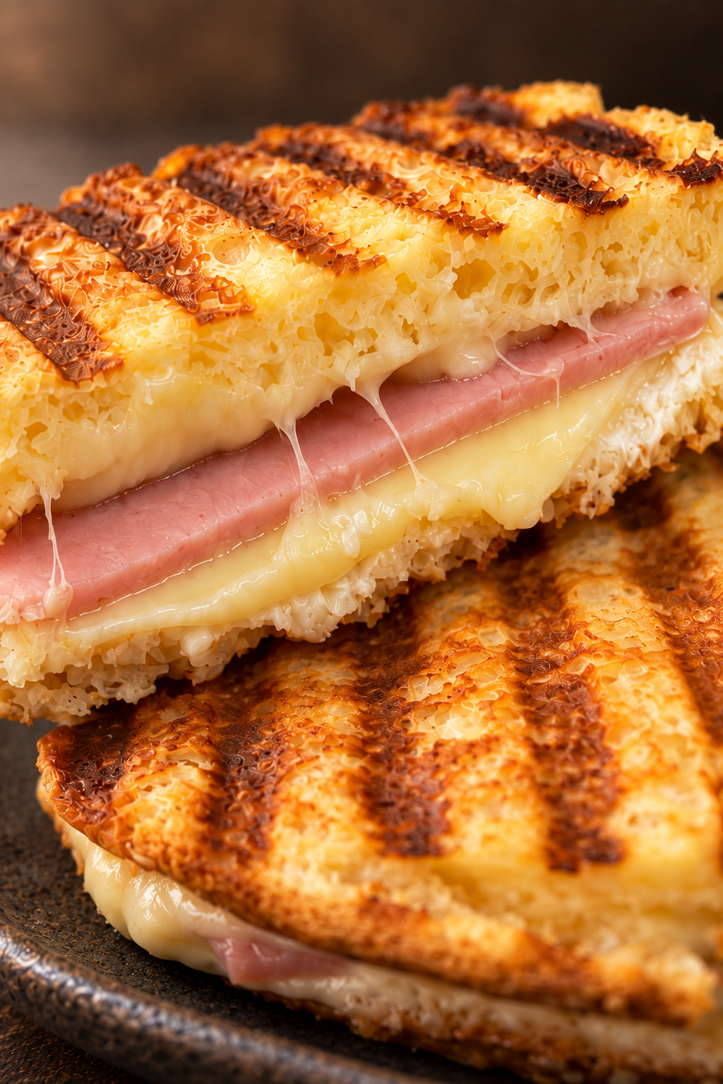 Sándwich caliente de jamón y queso sin gluten - Imagen 3