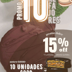 Promo 10 alfajores surtidos