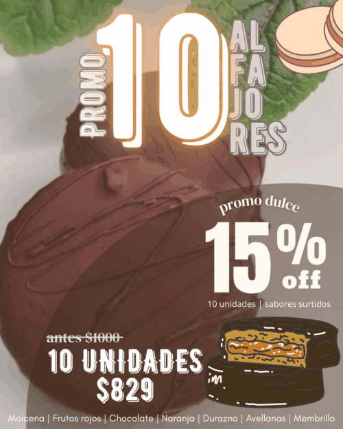 Promo 10 alfajores surtidos