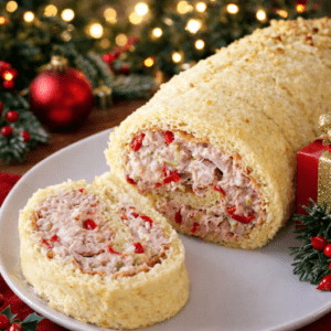 Arrollado de Pollo agridulce