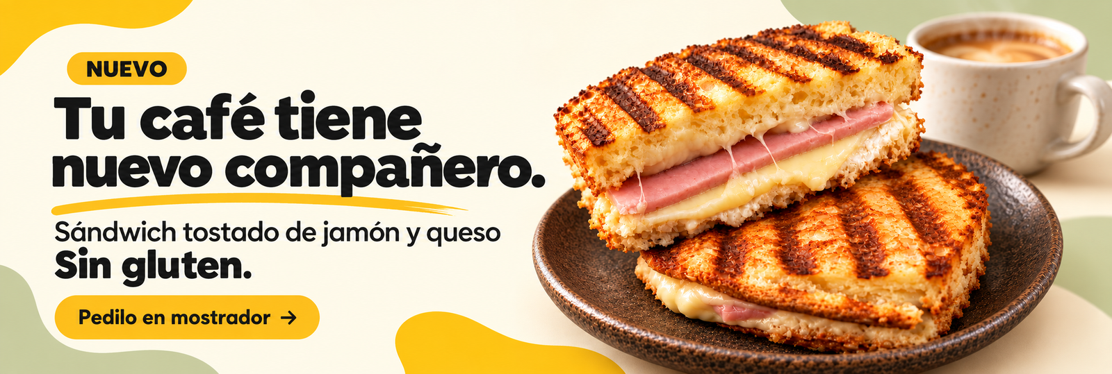 Sándwich tostado sin gluten