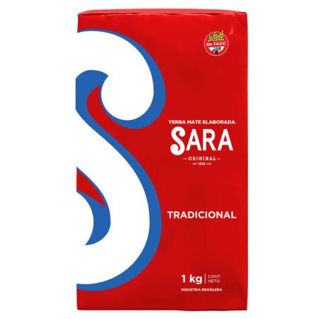Paquete de yerba mate Sara Tradicional de 1 kg