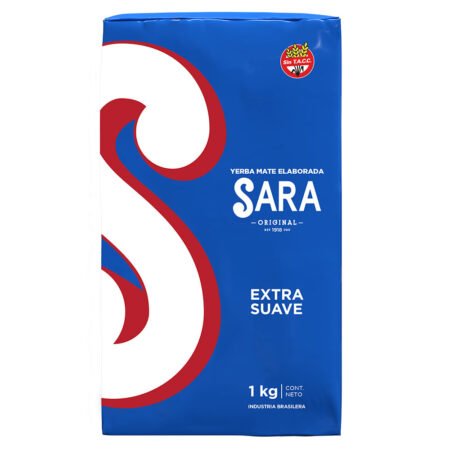 Paquete de yerba mate Sara Suave de 1 kg